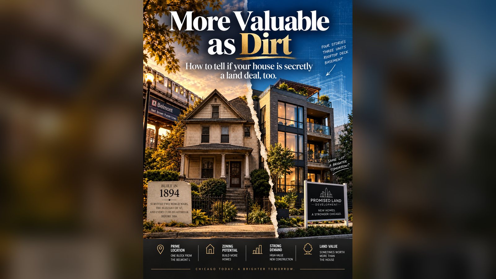Cover image for the article: A Developer Paid $1.15 Million for an 1894 Lake View House. Now They're Tearing It Down.