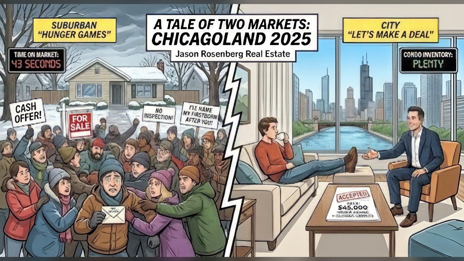 Cover image for the article: A Tale of Two Markets: The Suburban "Hunger Games" vs. The City "Let’s Make a Deal"