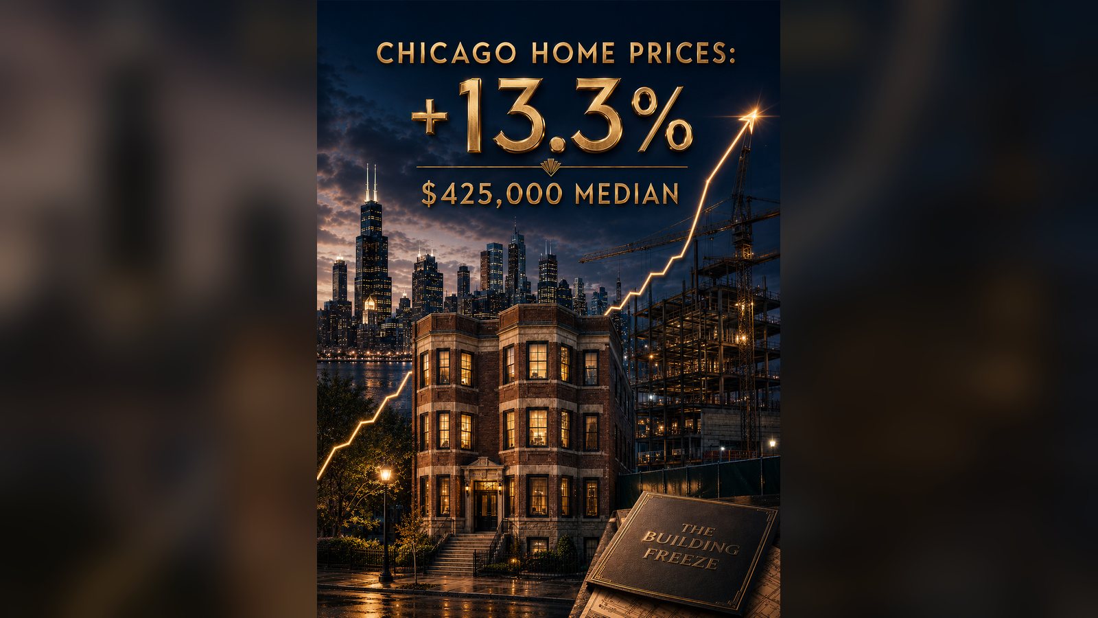 Cover image for the article: Chicago Home Prices Just Made Their Biggest Jump Since the Pandemic. Nobody Built Anything. That's the Whole Story.
