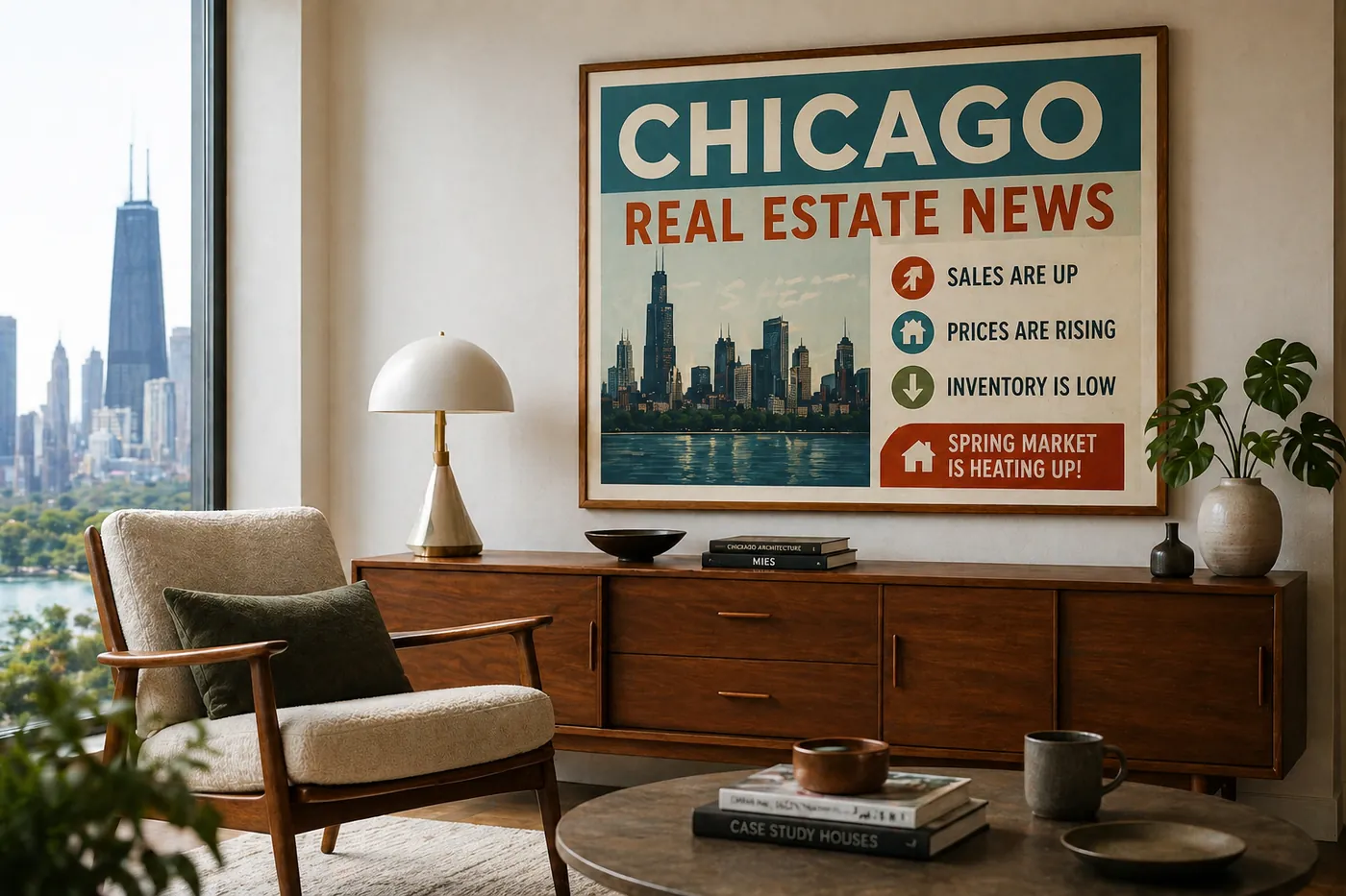 Illustration for: Chicago Real Estate News: Spring Market Is Heating Up — and So Are the Property Tax Complaints
