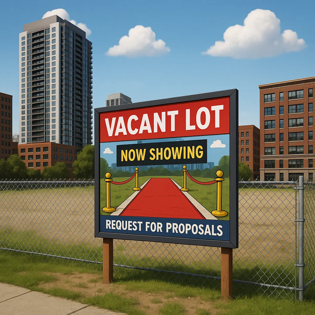 Illustration for: Chicagoland Real Estate Gossip: Bidding Wars, South Side Soap Operas, and Office Space Steals That’ll Make You