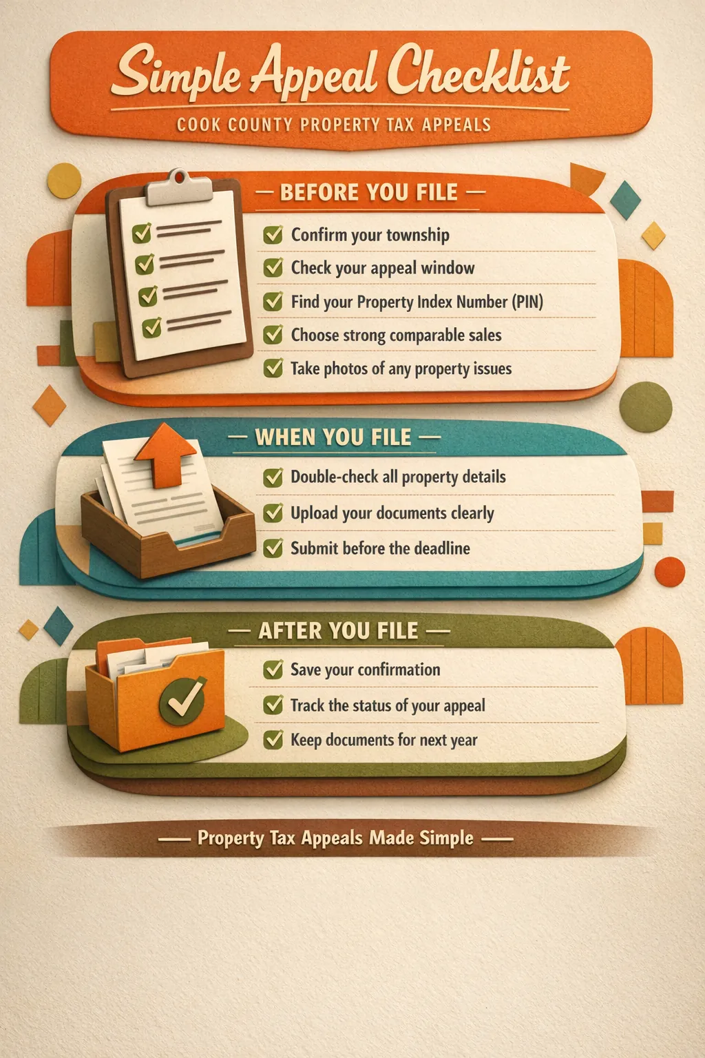 Illustration for: Cook County Tax Appeal Deadlines (2026).