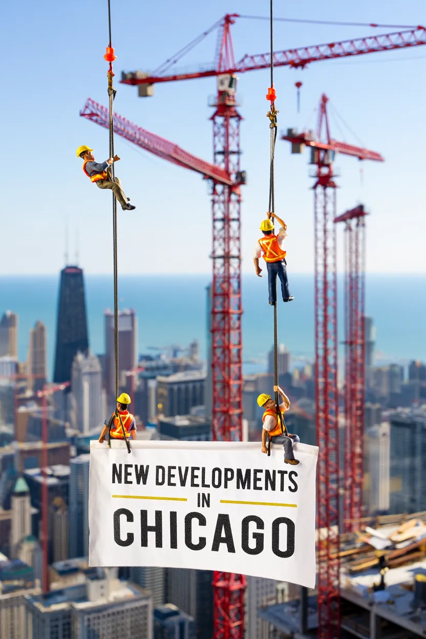 Illustration for: Cranes, Trains, and Stadium Dreams: Chicago’s Hottest Developments in 2025
