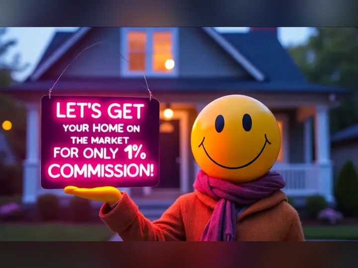 Cover image for the article: GET YOUR HOME ON THE MARKET FOR ONLY 1% COMMISSION!