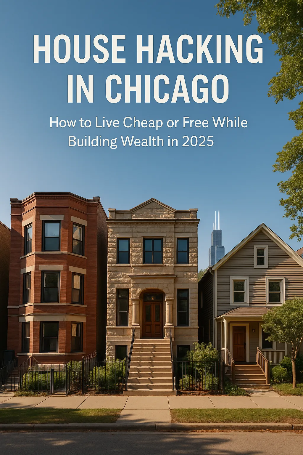 Illustration for: House Hacking in Chicago: How to Live Cheap or Free While Building Wealth in 2025