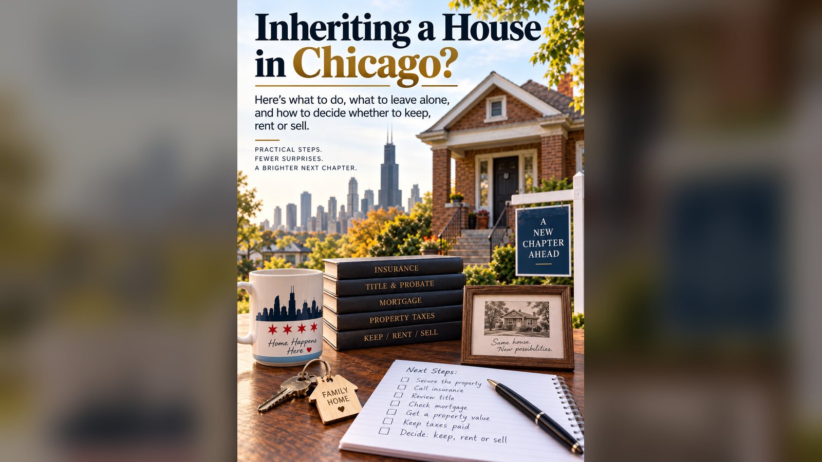 Cover image for the article: Mom's House Has a 3% Mortgage and an Insurance Clock. Here's What Illinois Heirs Should Do First.