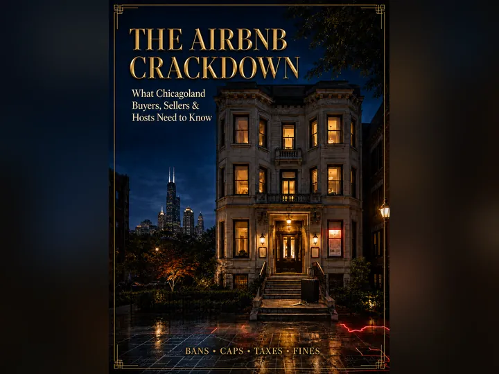 Cover image for the article: Naperville Banned It. Arlington Heights Just Did Too. Chicago Is Suing Airbnb. Here's What That Means If You Own (or Want) a Two-Flat.