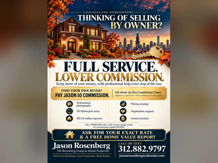 Cover image for the article: Only 5% of Home Sellers Skipped the Agent Last Year. Here's the Real Math on "Saving the Commission" in Chicagoland.
