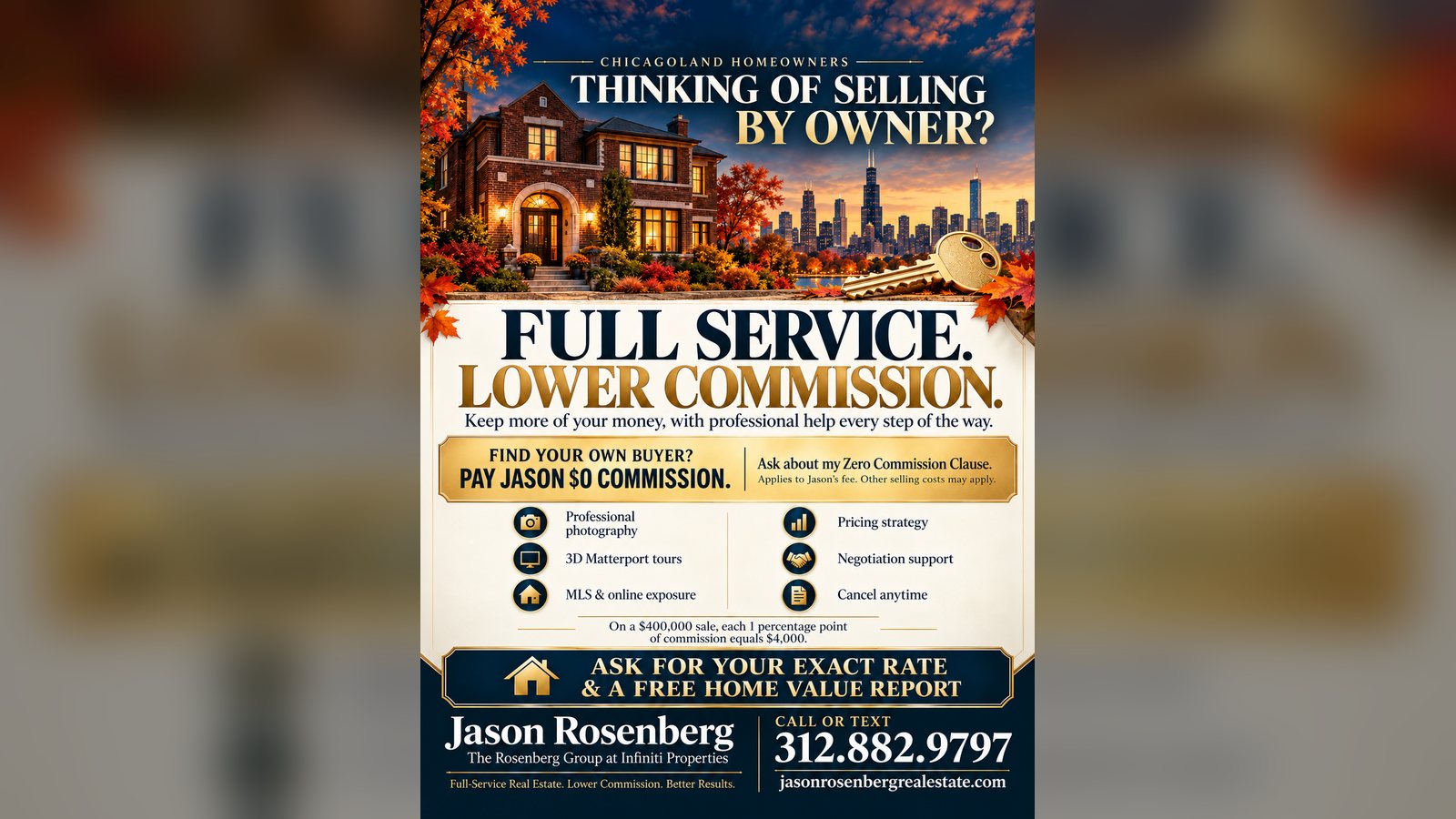 Cover image for the article: Only 5% of Home Sellers Skipped the Agent Last Year. Here's the Real Math on "Saving the Commission" in Chicagoland.