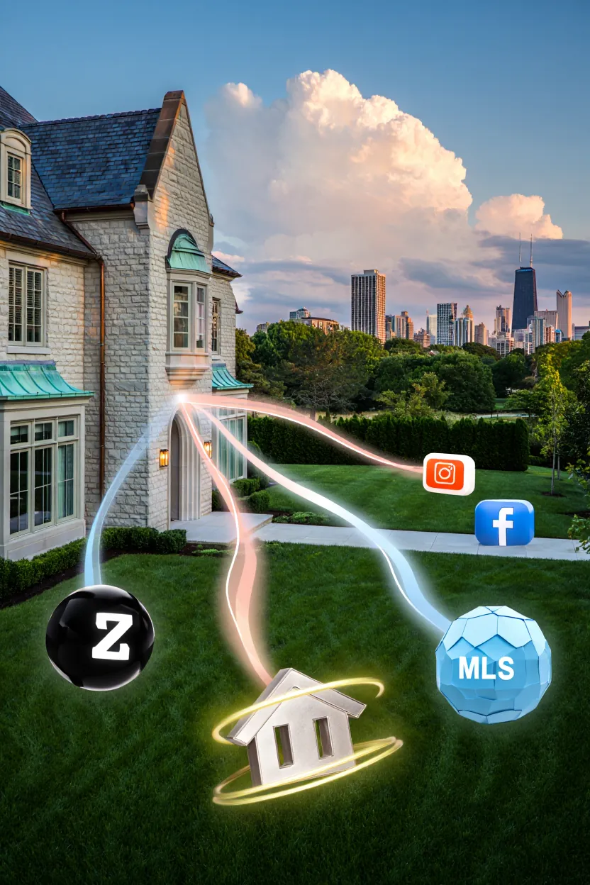 Illustration for: Sell Your Chicago Home with Full Visibility - No Hide-and-Seek, Just Results (MLS, Zillow+, Low Commission)