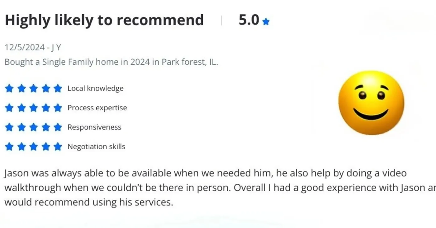 Illustration for: So Honored To Have Received Another Positive Review On Zillow.