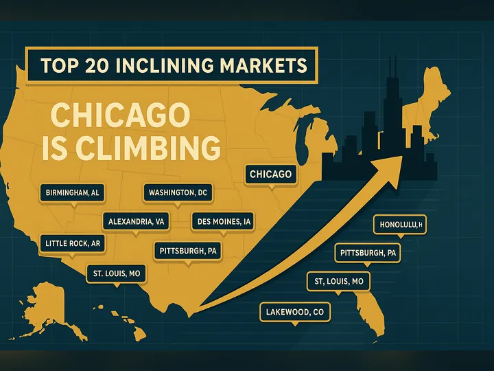 Cover image for the article: The 20 Most “On-the-Up” Housing Markets Right Now (and Where Chicago Lands)