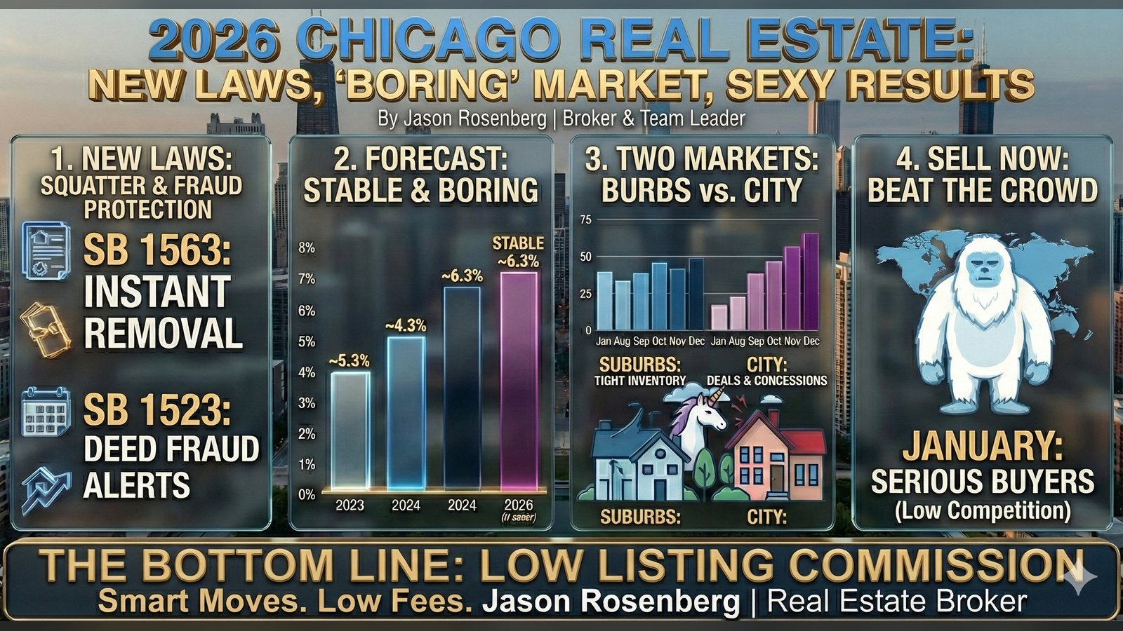 Cover image for the article: The 2026 Chicago Real Estate Forecast: New Laws, No Drama, and Why "Boring" is the New Sexy!