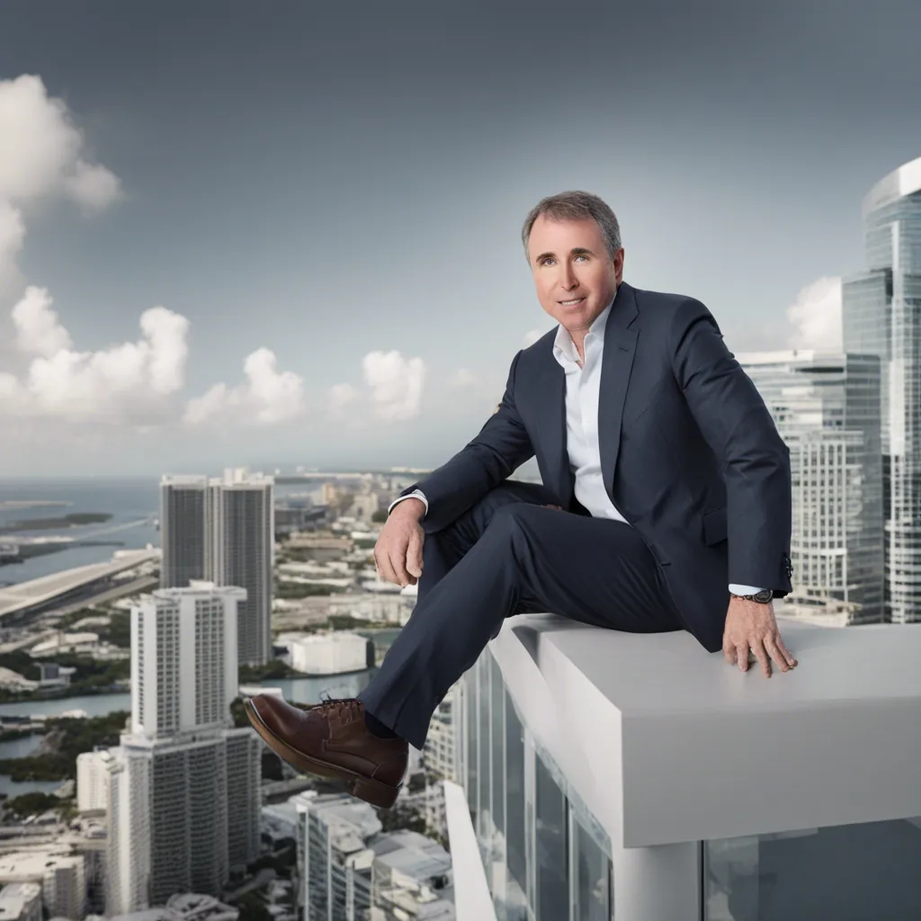 Illustration for: The Big Shift: Miami's Ascent in the World of Finance