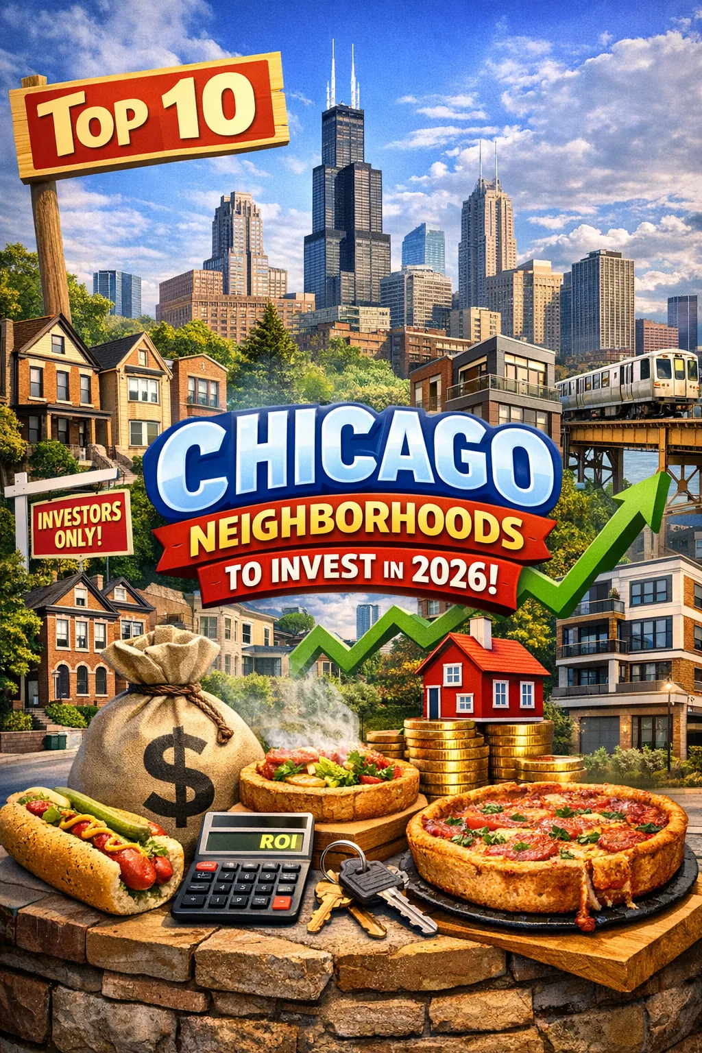 Illustration for: Top 10 Chicago Neighborhoods to Invest in Real Estate in 2026(Where Smart Investors Buy — and Where the Smart