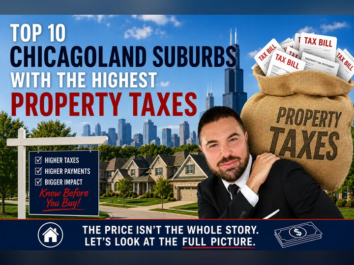 Cover image for the article: Top 10 Chicagoland Suburbs With Some of the Highest Property Tax Burdens
