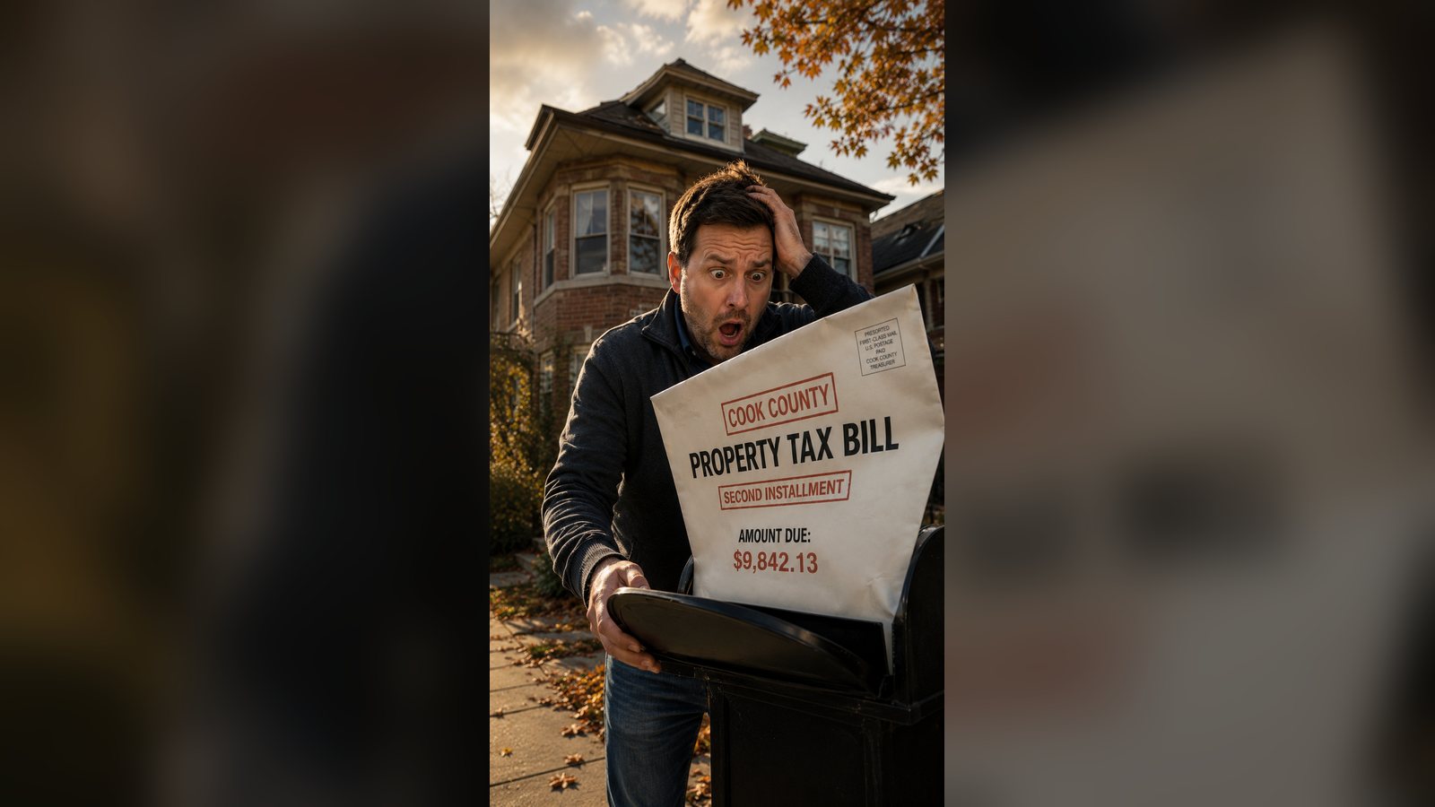 Cover image for the article: Your Cook County Tax Bill Is Two Months Late. If You're Selling This Fall, That's Not Good News — That's a Bill.