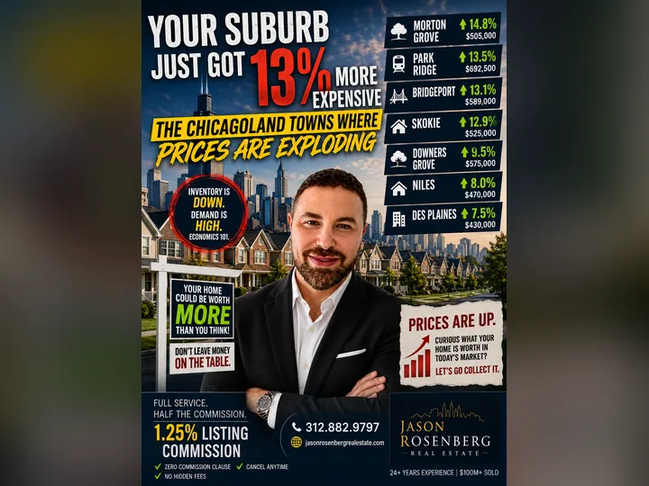 Cover image for the article: Your Suburb Just Got 13% More Expensive — The Chicagoland Towns Where Prices Are Exploding